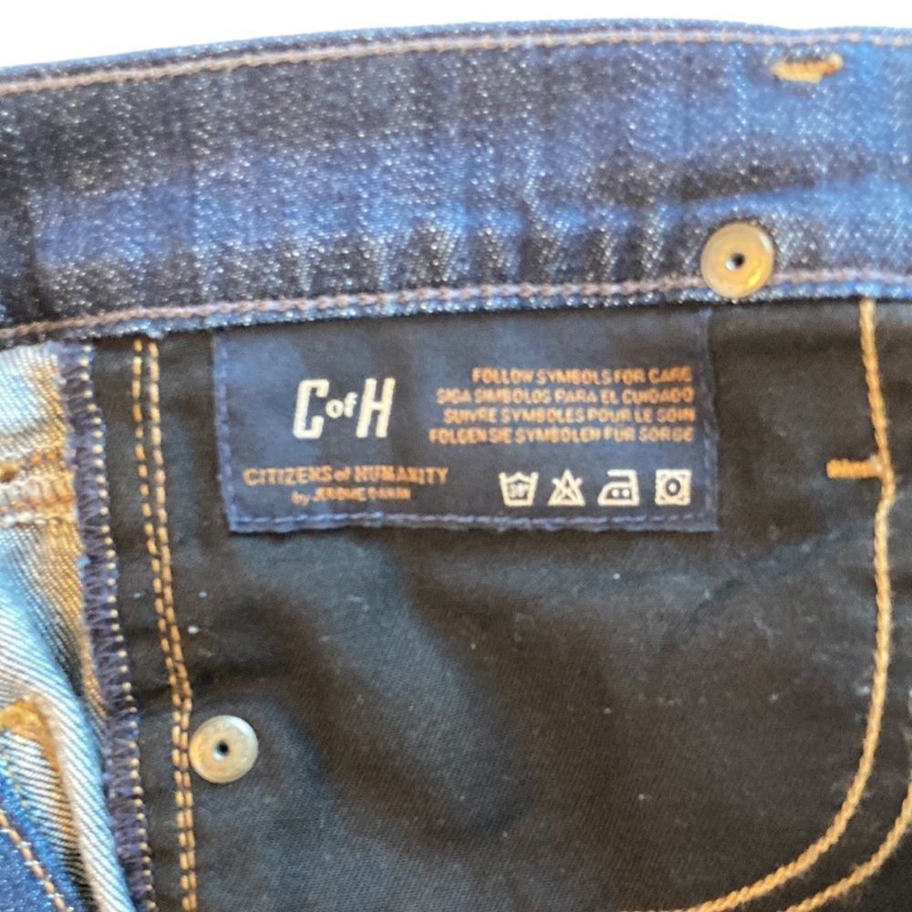 👖 Citizens of Humanity Crop Jeans Dark Wash Size 24 - Picture 8 of 13